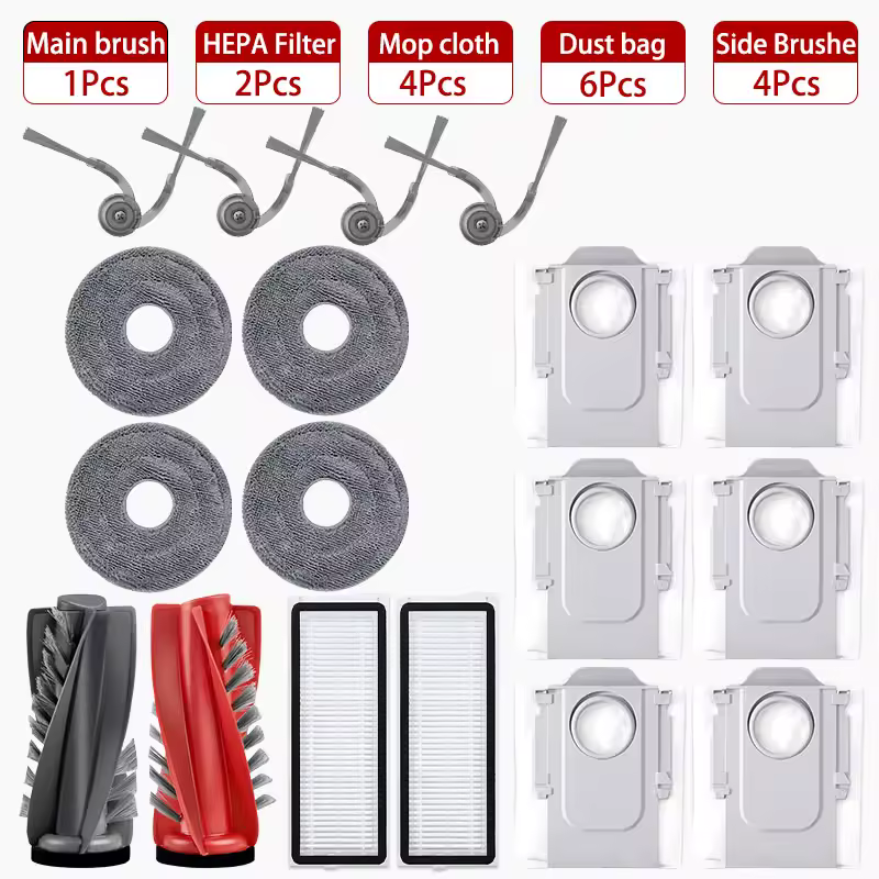 Fit For (Roborock Qrevo Edge / EdgeC / Edge S5A / 5V1 / Curv) Vacuum Parts Main Roller Side Brush Hepa Filter Mop Cloth Dust Bag - Image 16