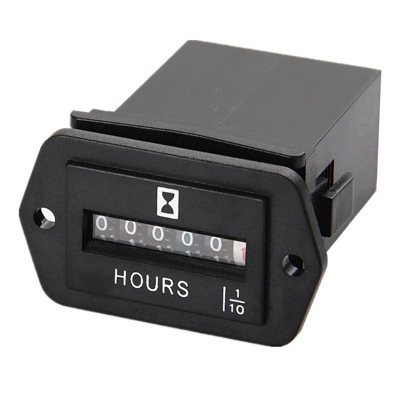 2X DC 6-80V Mechanical Hour Meter - Hourmeter For Engine Generator Boat Automobiles Motorcross Motor Truck Tractor