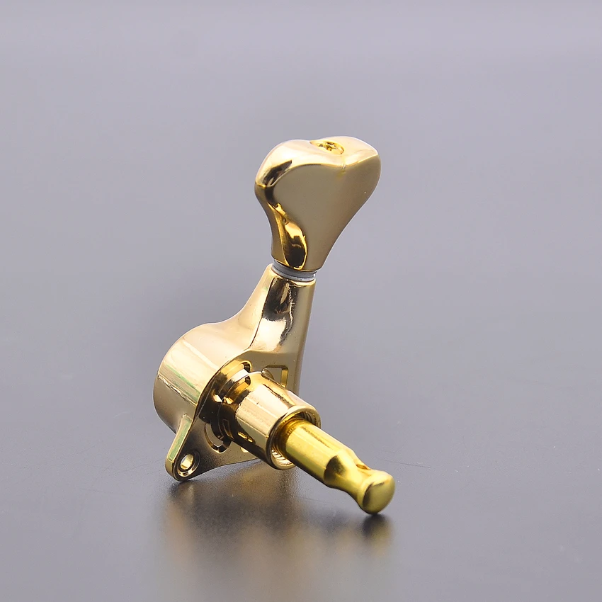 1 Set 3L-3R Gear Ratio 1:21 Guitar Machine Heads Tuners Chrome/Gold For ST LP IBZ Guitars