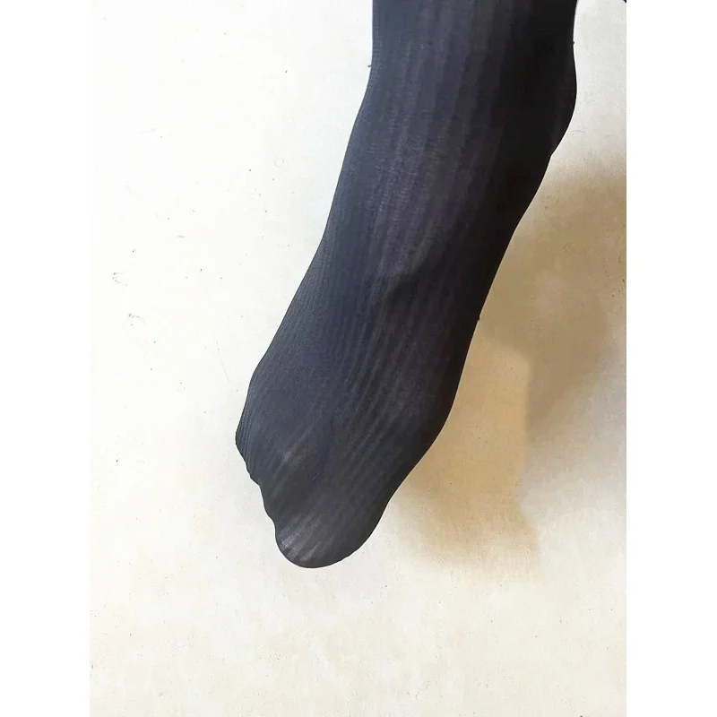 Men\'s Vertical Bar Tube Socks Straight Bar Black Solid Color Socks Japanese Uniform Japanese and Korean Students\' Socks