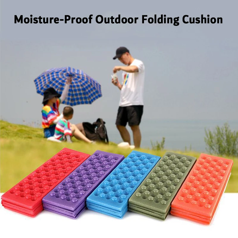 Folding Outdoor Camping Mat Seat Foam XPE Sitting Cushion Portable Waterproof Chair Beach Picnic Mat Seat Hiking Activities Pad