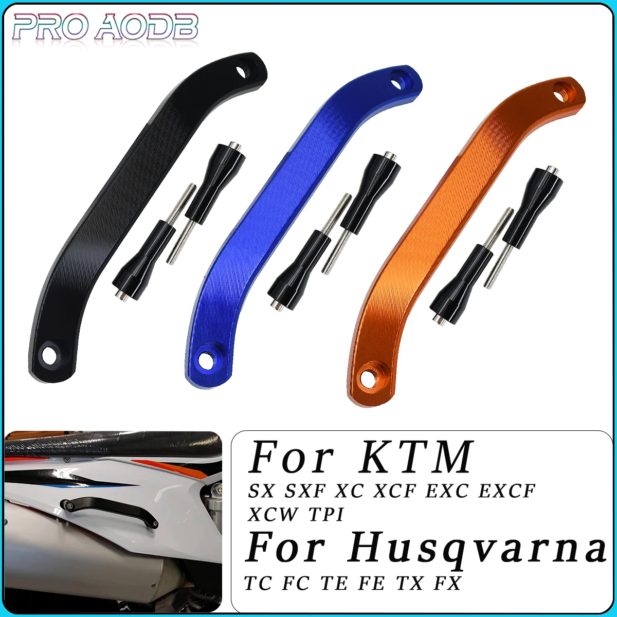 

Motorcycle CNC Rear Grab Armrest Handle For KTM SX SXF XC XCF EXC EXCF TPI 6DAY 125 150 250 350 450 500 2019-2023 Dirt Pit Bike