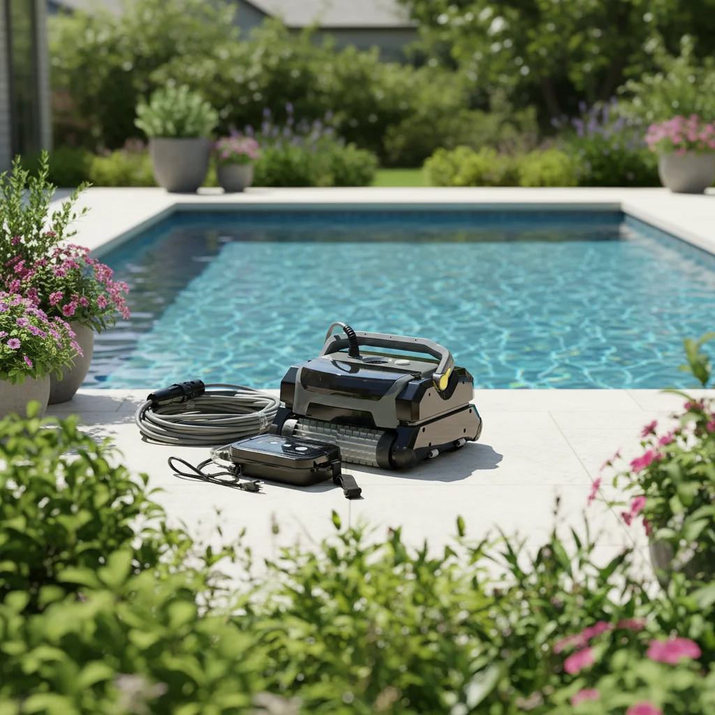 

High-quality intelligent wired plastic underwater vacuum filter automatic bottom cleaning pool robot