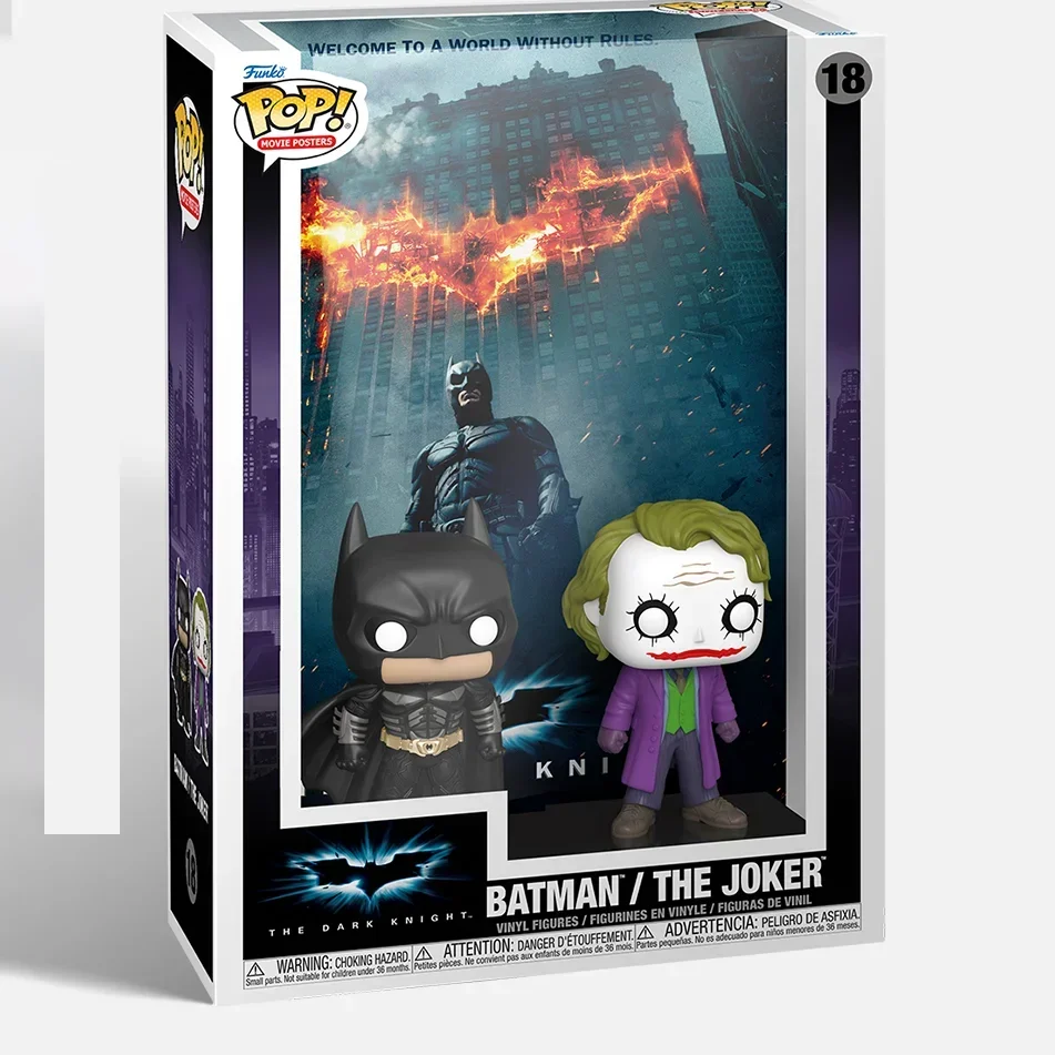 

DC Batman The Dark Knight Superhero Movie Anrme Action Figure Armor Batman Joker Suit Peripherals Desktop Model Collection Gift