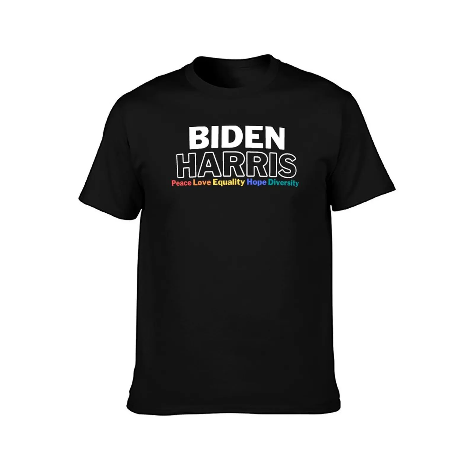 Biden Harris Inauguration 2021 Peace Love Equality Hope Diversity T-Shirt Lightweight Cooling Short Sleeve Tee T-Shirt