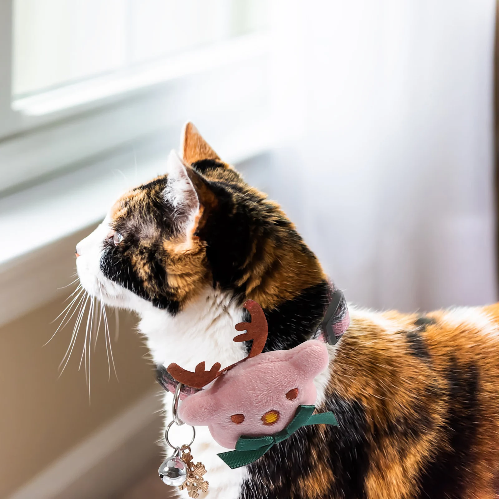 

2 pcs Adjustable Pet Collars Christmas Dog Collar Puppy Cat Durable Outdoor Collar Cartoon Decorative Training Running Pet Dog