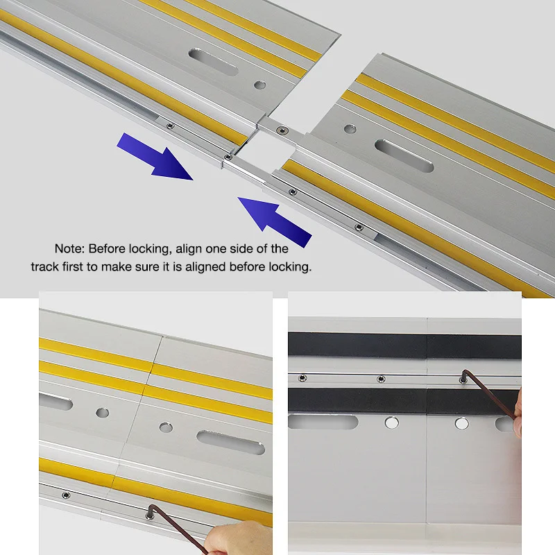 Imagem -05 - Trilho de Guia de Alumínio Extrudado para Serra Circular Extrudado Rip Repetível Rip Cortes Bisel Otimizado Cortes Retos