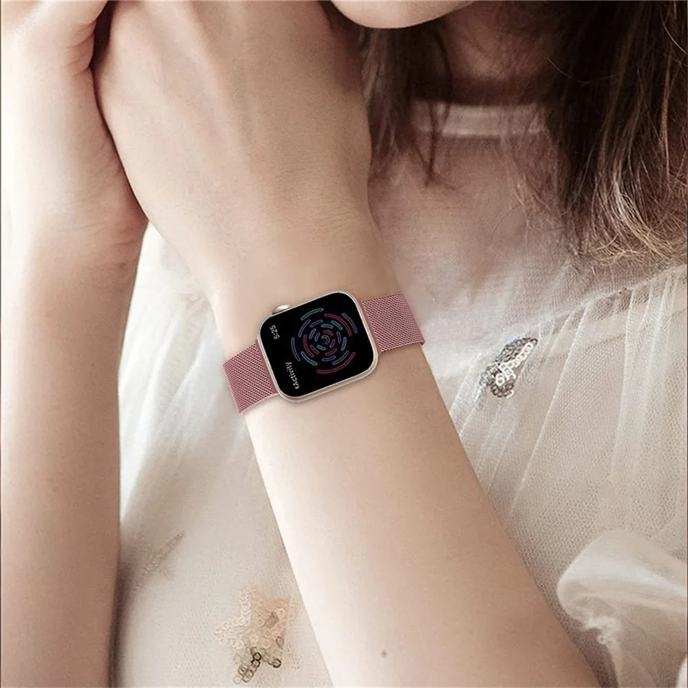 Milanese Loop for apple watch band 44mm 40mm 45mm 41mm 42-38-44 mm strap ultra 2 49mm metal bands iwatch series 9 8 7 6 SE 5 4 3