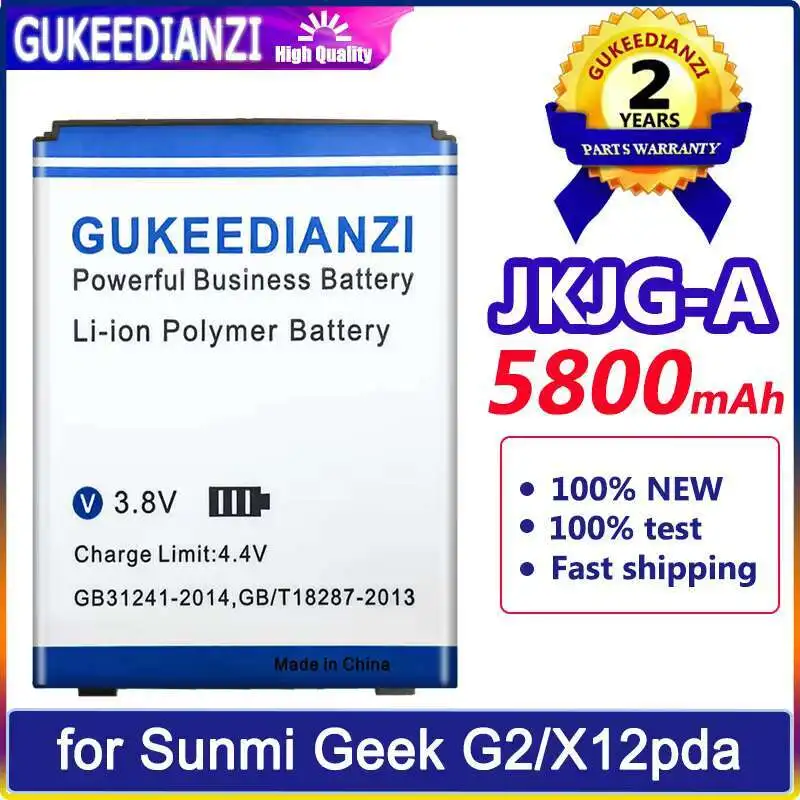 

5800Mah Palm - Top Computer Battery Jkjg-A For Sunmi Zhongtong Geek G2 X12pda Good Low-Temperature Performance