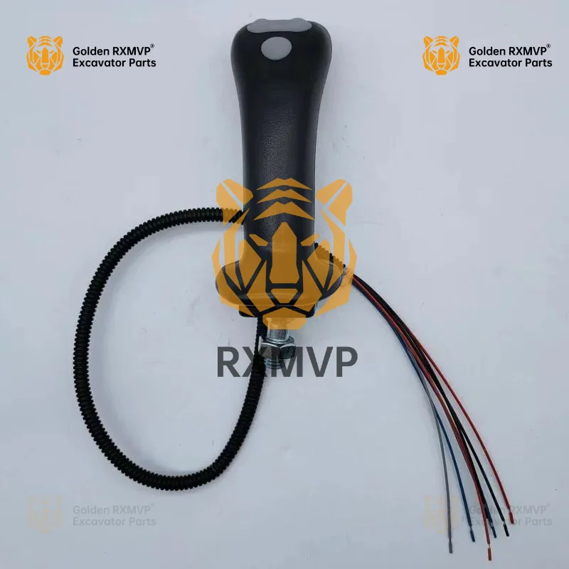 For Excavator Parts Yuchai Lonking Xcmg Revo 65/75-8/80 Rexroth Joystick Handle Glue 4 Button Keys 12mm