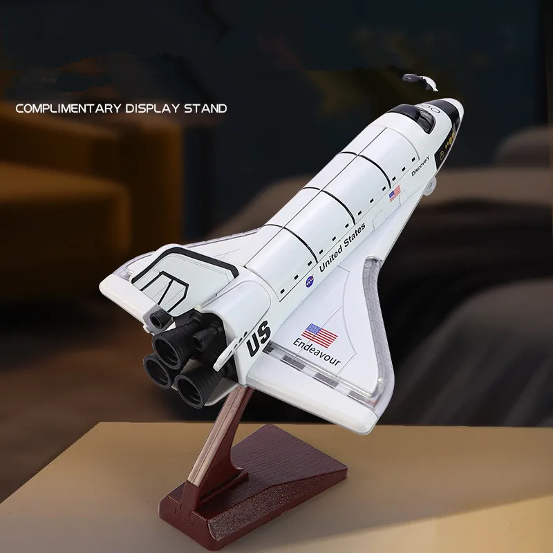 1: 287 alloy space shuttle model,simulated sound and light airplane toy,original packaging gift,wholesale