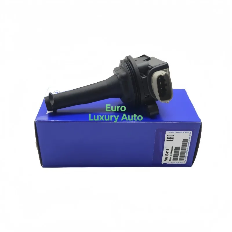 OEM New Ignition Coil For Volvo C30 C70 S40 S60 S80 V40 V50 V60 V70 XC60 L5-2.4L 2.5L 30713417 6M5G12029AA 0221604010 UF517