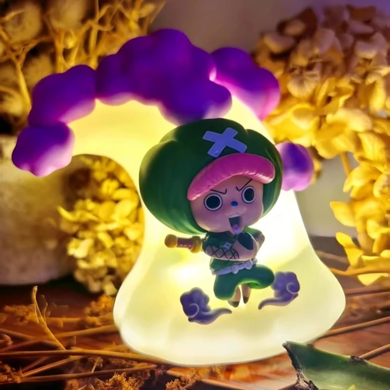One Piece Tony Tony Chopper Nachtlicht Blind Box Leuchtende trendige Figur Ornament Glow In The Dark Sammlerstück Geschenk Anime Dekor
