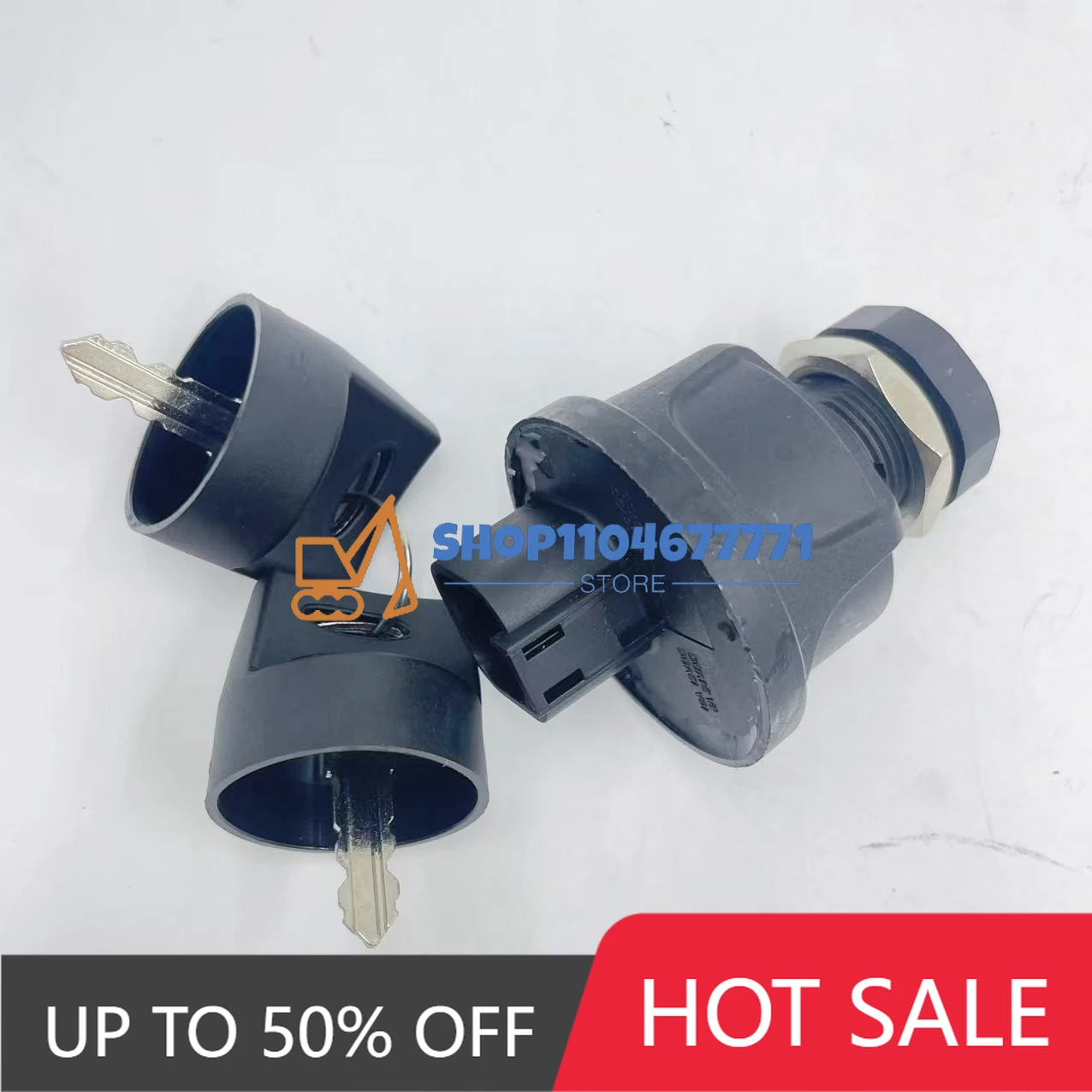 Excavator parts Suitable for SANY SY16 26 35 50U Micro Excavation Ignition Switch Key Start Electric Door Lock 95060