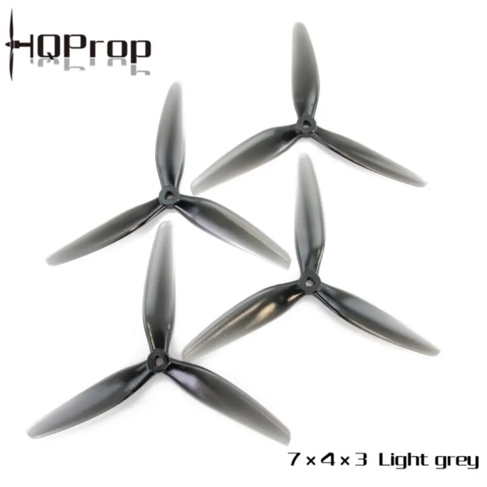 

HQProp FPV Propeller 7x4x3 3-Blade Prop 2CW 2CCW For RC FPV Freestyle Long Range Drones DIY Parts 2 Pairs 7inch PC Propeller