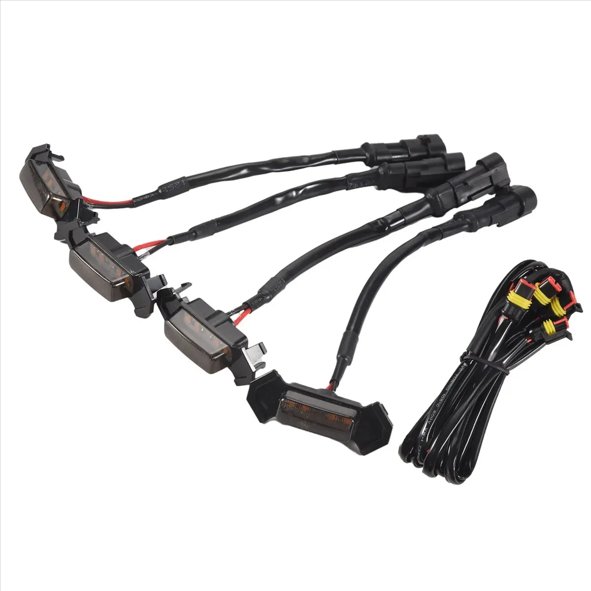 

Efficient- for 2016-2021 Toyota Tacoma TRD Pro / 2019-2021 RAV4 LED Front Grille Smoked Amber Light Daytime Running Lights Lamp