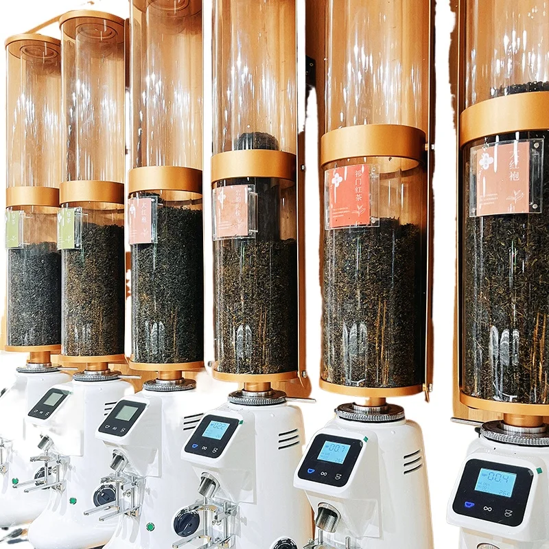 

Coffee and bubble tea shop Wall-mounted dispenser Confectionery coffee beans and tea container, 1800g