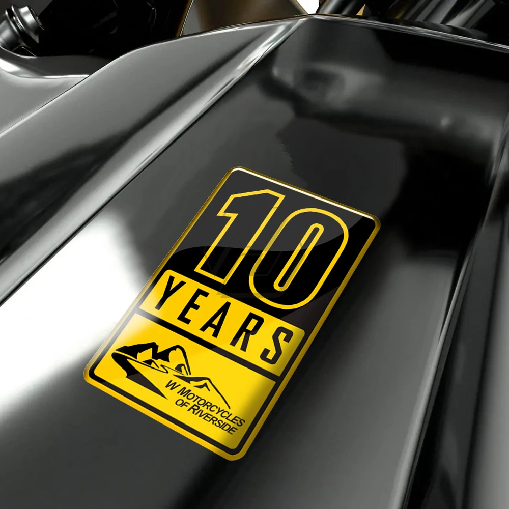 3D Resin 10 Years Sticker Case for BMW Motorcycles of Riverside Sticker for F750GS F850GS R1200GS R1250GS