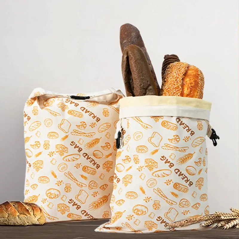 Beeswax Bread Storage Bag 1Pcs Washable Eco Friendly Fresh-Keeping Pouch for Homemade Sourdough Loaf Picnic