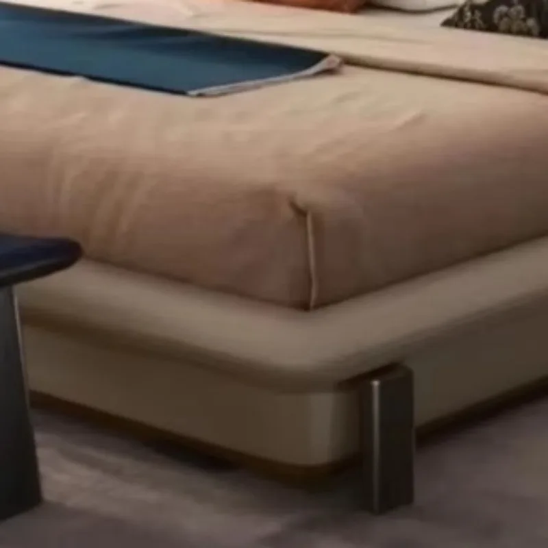 إطار سرير أوروبي رائع بحجم كينغ، مريح فاخر، تجربة نوم نهائية، ديكور جمالي لغرفة النوم الحديثة