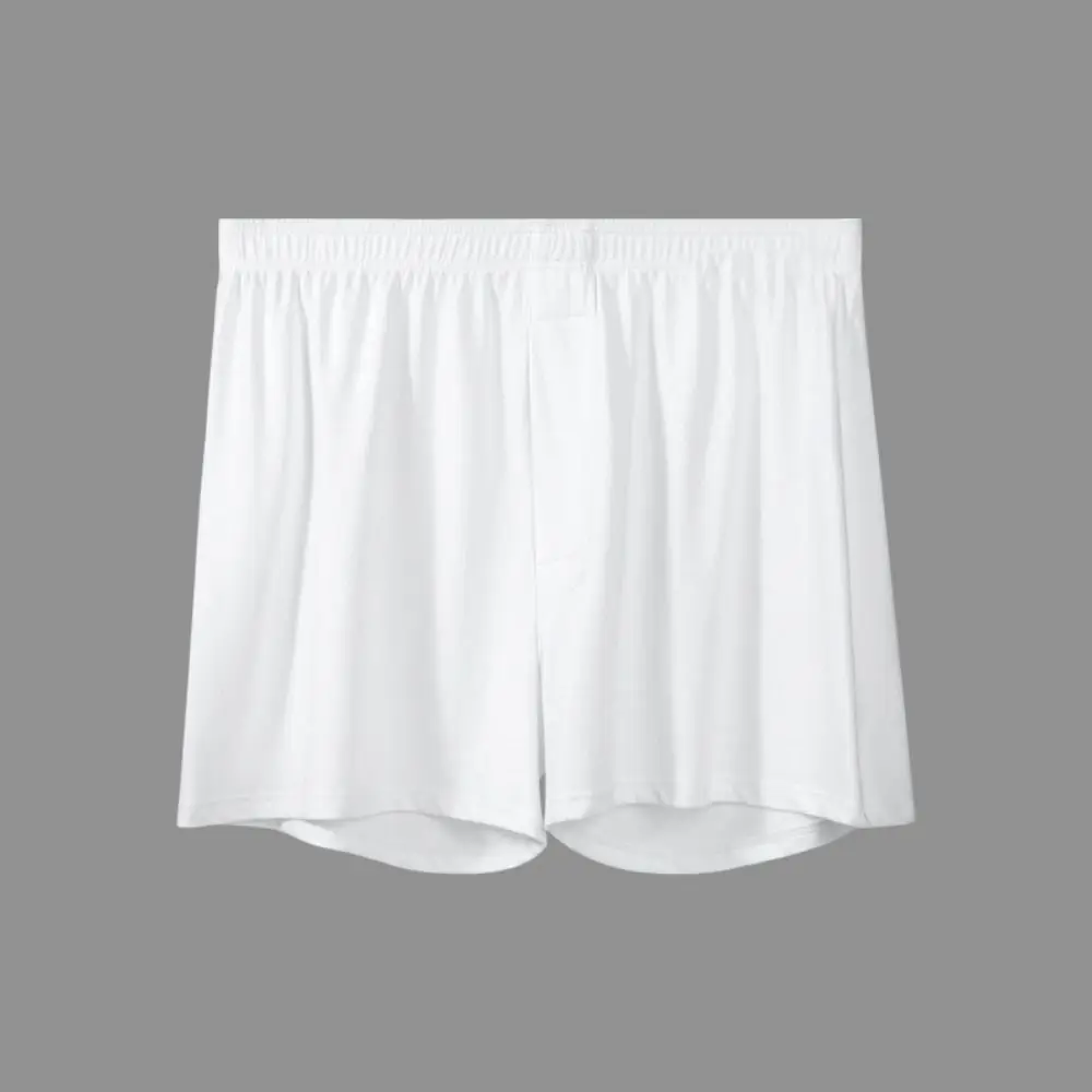 3Pcs Celana Dalam Pria Bahan Sutra Es Nyaman Model Flat Pinggang Sedang Ukuran Besar Tipis Boxer Pendek Tanpa Jahitan Celana Dalam Pria