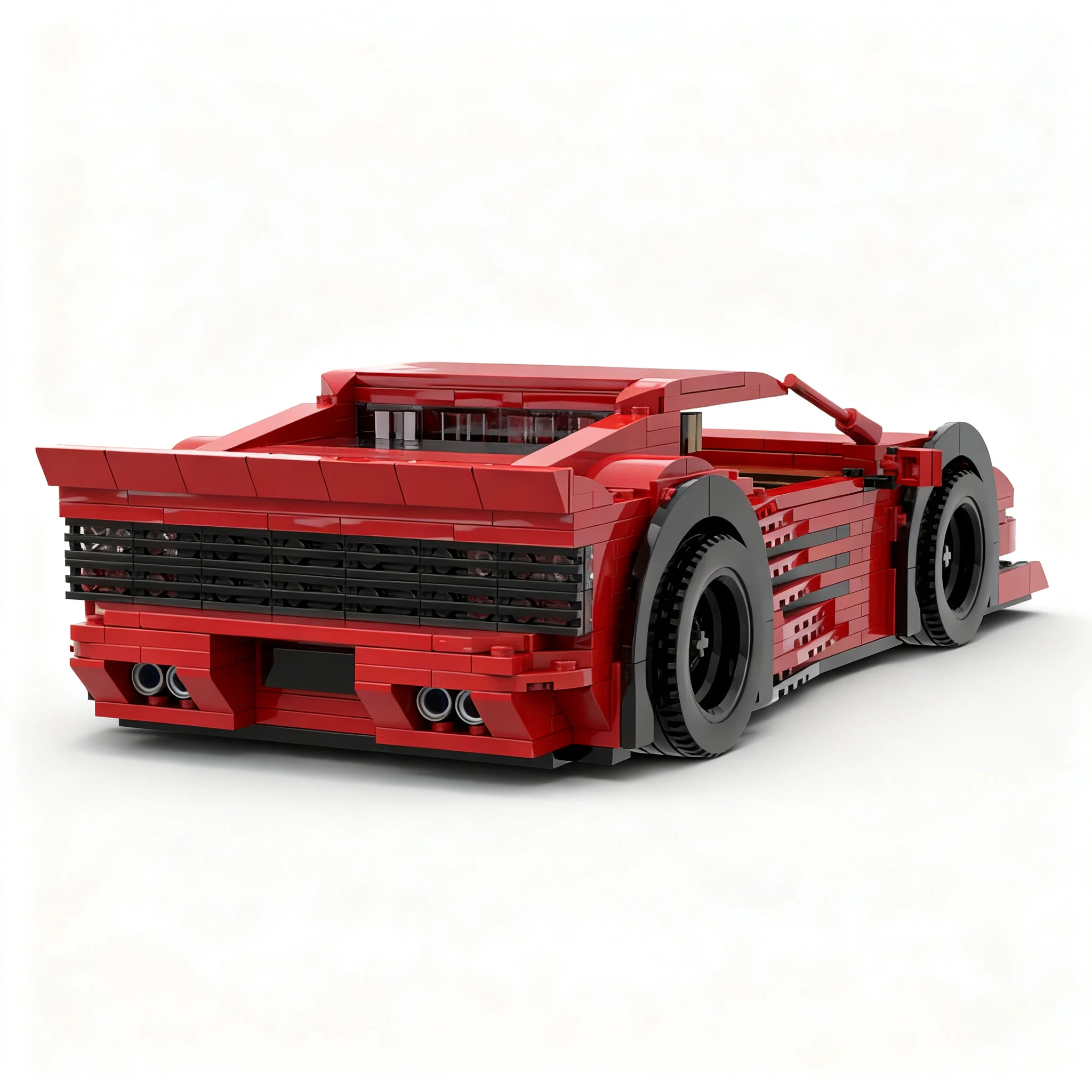1606pcs MOC Testarossa LBWK Beast Cars Model Building Blocks Christmas Gift Craft Birthday Assemble Brick Display Idea Creative