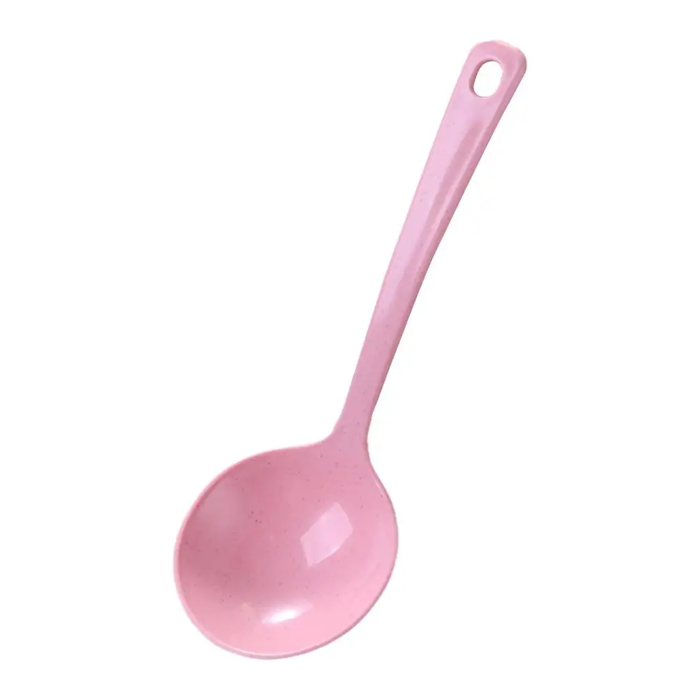 New Fashion Eco-friendly Wheat Straw Soup Spoonstalk Dinner Meal Rice Tableware Tools Kitchen Spoons Supplies Scoop Ladle O2m7