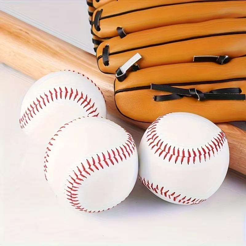Baseball n. 9Softball Hardball Training Palline fatte a mano Prodotti per il fitness Palline da baseball bianche di sicurezza per bambini Gioco di squadra di pratica per uomo