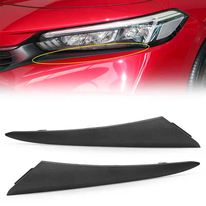 

Left Right Front Headlight Eyelids Eyebrows Headlamp Eye Lid Cover Trim For Honda Civic 4dr 2022 2023 71207T31H01 71202T31H01