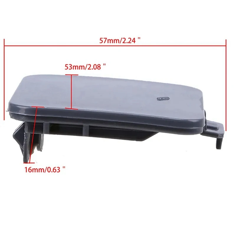 1ชิ้น 51117111787   ฝาครอบพ่วงด้านหน้าด้านหน้าTrailer Hitch Coverอะไหล่รถยนต์สําหรับBMW 5 Series E60 2004-2007