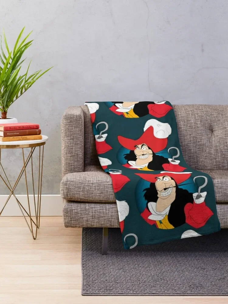 Captain hook Throw Blanket Flannels For Decorative Sofa Blankets