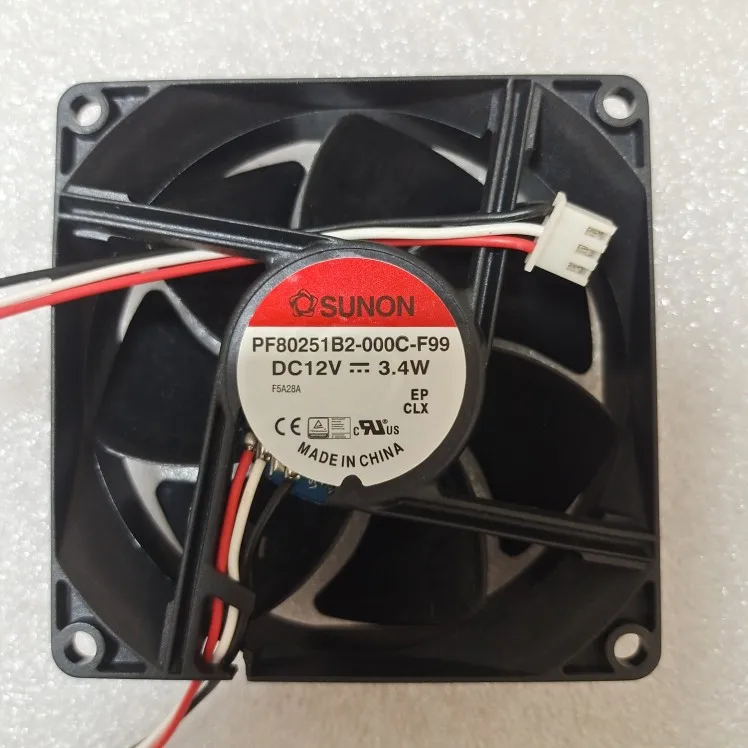 

Ltsf For SUNON PF80251B2-000C-F99 DC 12V 3.4W 80x80x25mm 3-Wire Server Cooling Fan8cm