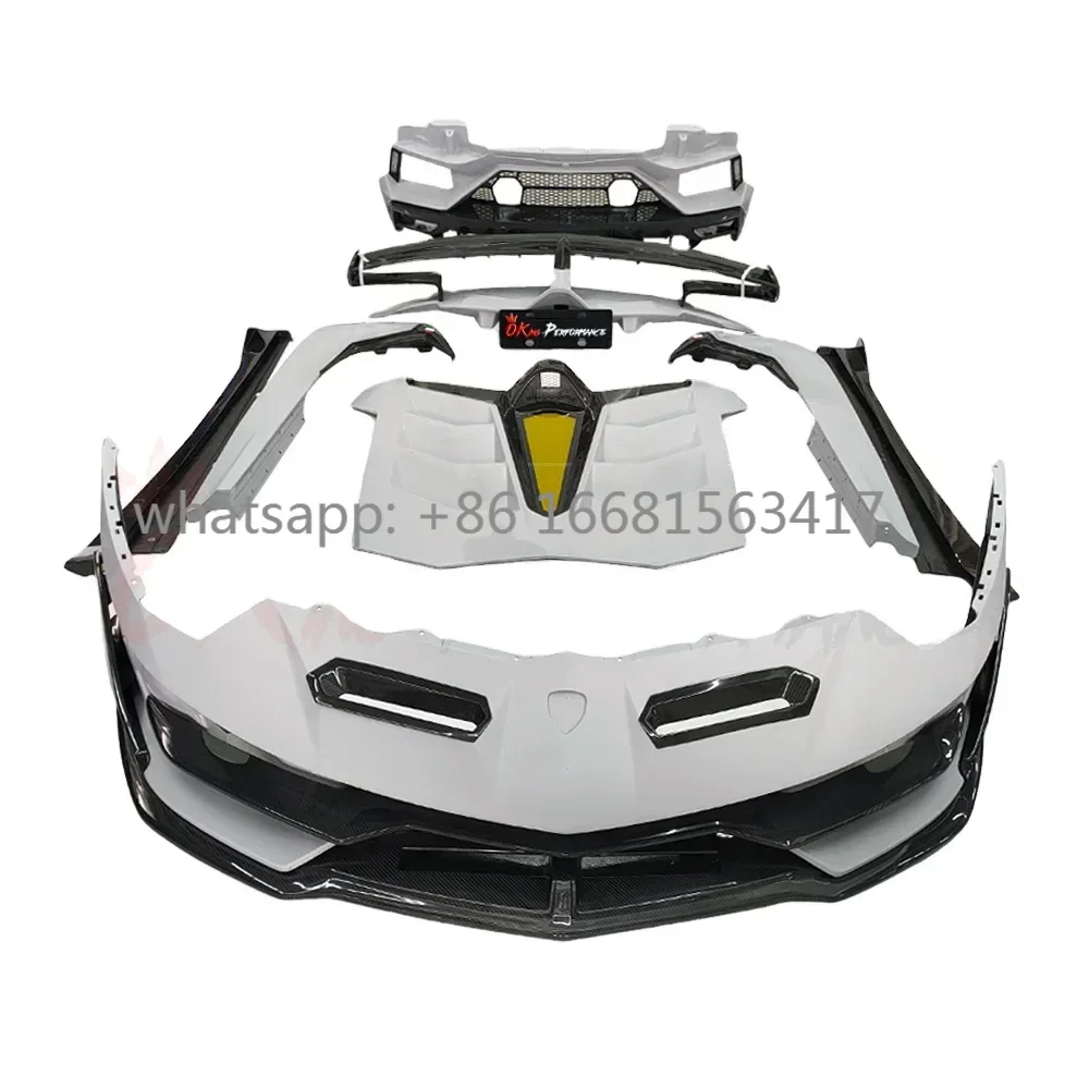 Facelift To SVJ Style Dry Carbon Fiber Body Kit For Lamborghini Aventador Bodykit