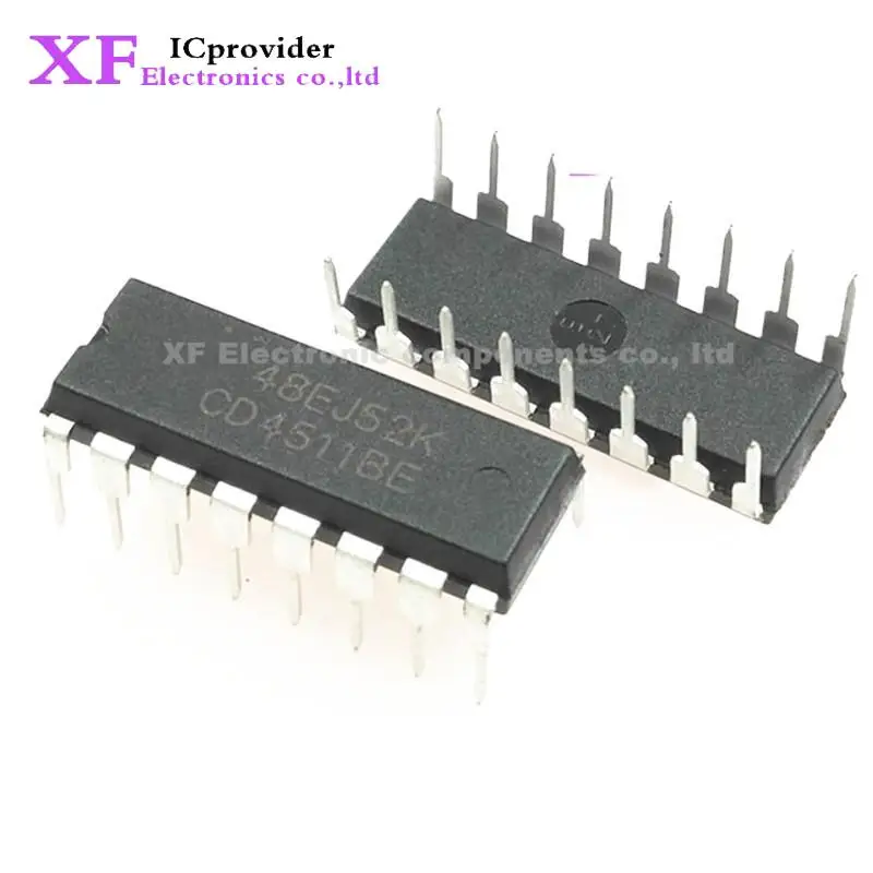 20pcs/lot CD4511BE CD4511 4511 DIP16 IC CMOS BCD-to-7 Segment Latch Decoder Drivers Best quality