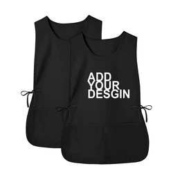 Schort Custom Logo Kleurrijke Vest Werknemer Kleding Europese Amerikaanse Bloemen Uniform Keuken Vest Schoonmaken Schort Voor Vrouw Man