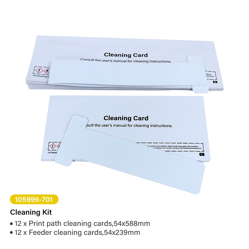 Compatile 24 Pcs 105999-701 Cleaning Card For Zebra ZXP7 ID Card Printers