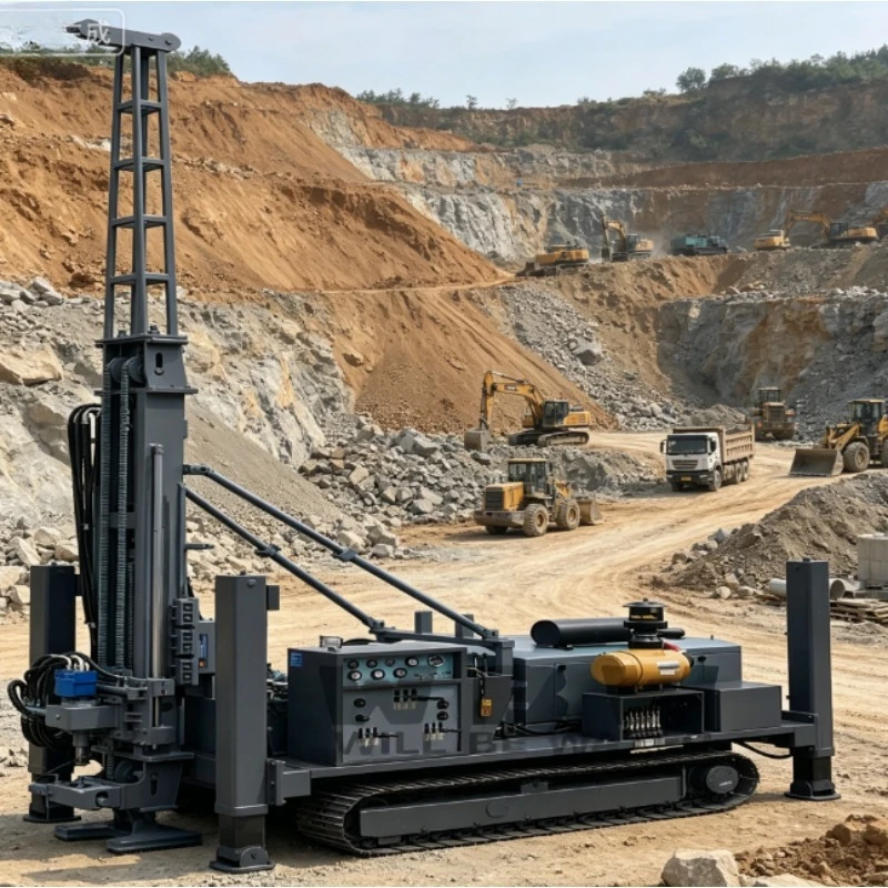 RC Reverse Circulation Drilling Rig Geological Core Hydraulic Coring Rig Bearing Motor Engine Pump Gearbox 1Year Warranty Diesel
