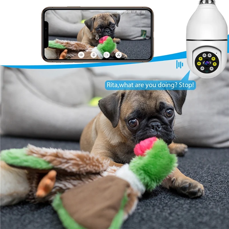 1MP WiFi HD Lens Mini Wireless Cameras Security Camera With Audio Two-way Audio Night Vision Automatic Alarm Push