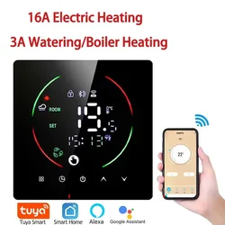Tuya Akıllı Ev Termoregülatör WIFI Sıcak Zemin Termostatı Elektrikli Isıtma Su Isı sıcaklık kontrol cihazı Gaz Kazanı TRV