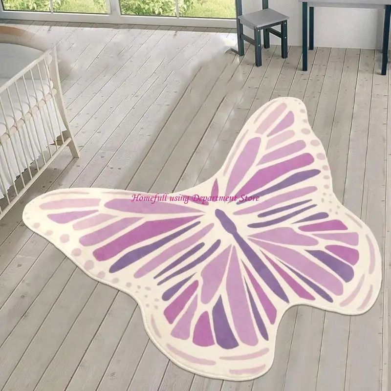 

Nordics Light Luxurys Butterfly Carpets Modern Living Room Decoration Rugs Large Area Bedroom Decoration Bedside Carpet