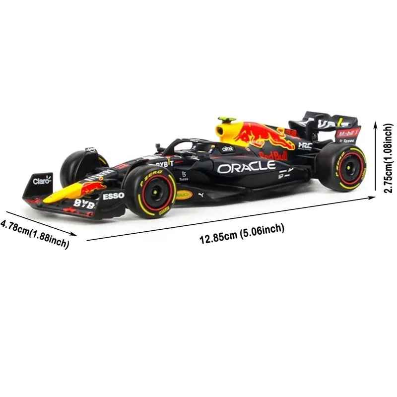 Bburago 1:43 Mercedes W14 Red Bull RB19 SF23 Alpine A523 Alfa C43 F1 Model Formula Car Static Simulation Diecast Racing