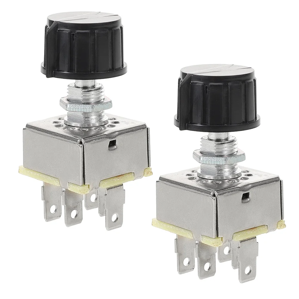 

2Pcs Rotary Air Conditioning Switch 3-Speed Blower Control for Vehicle Climate System Universal Compatibility Easy Installation