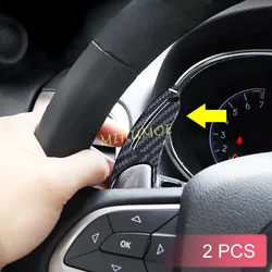For Jeep Grand Cherokee Dodge Charger Challenger Durango Steering Wheel Paddle Shifter Extension Carbon Fiber Look