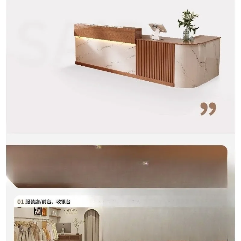 Bar checkout page Front desk Clothing store Small bar table cabinet