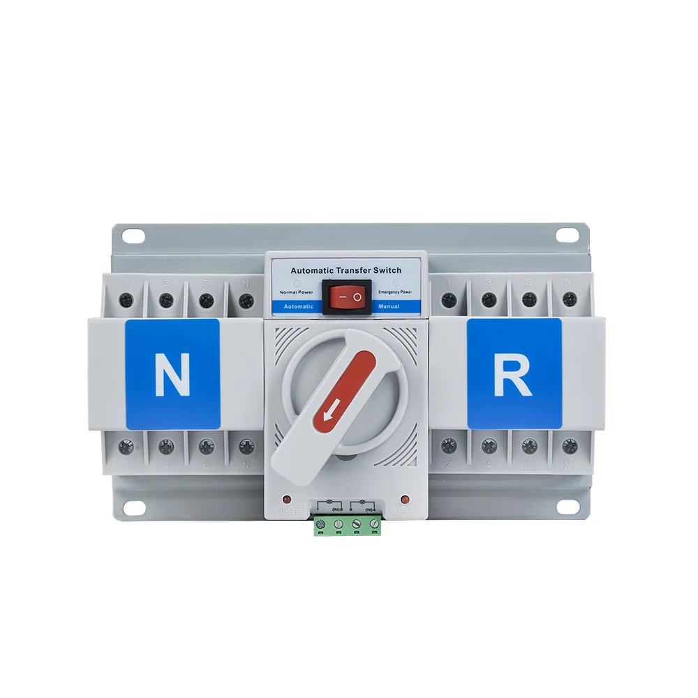 ManHua 4P ATS Dual Power Automatic Transfer Switch Electrical Selector Switches Uninterrupted Power 63A 220V Mini Breaker