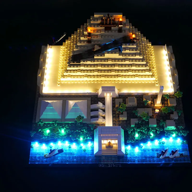 Kit de luz LED para LEGO 21058, gran lámpara piramidal, Ideas, regalo DIY (no incluye bloques de construcción, Kits de ladrillos, juegos de modelos)