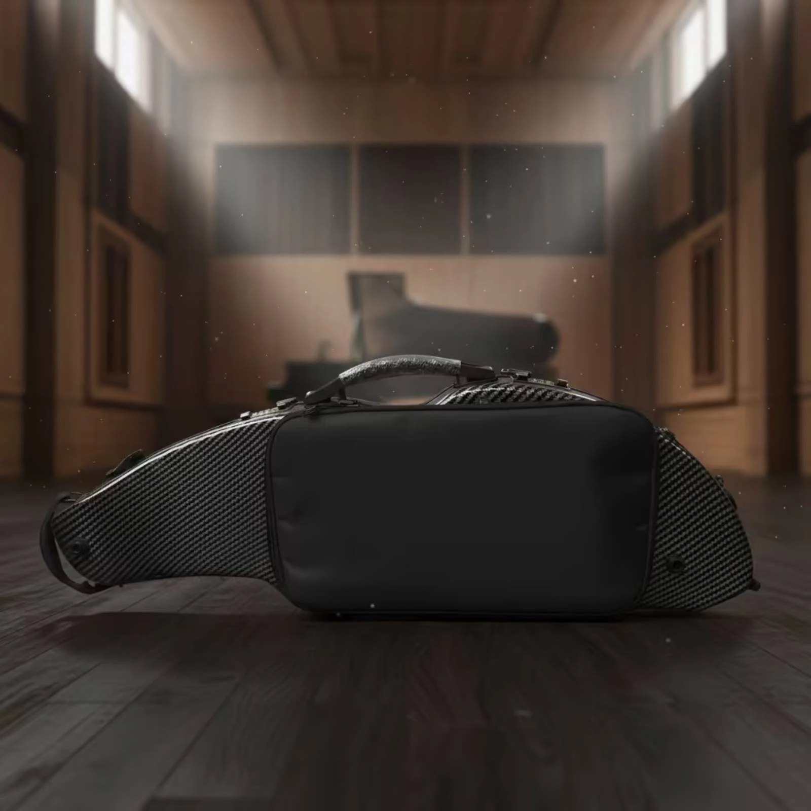 4/4 Violin Case Hard-Shell Full Size Violin Case Arched Lightweight for Violinists, Travel, Rehearsals