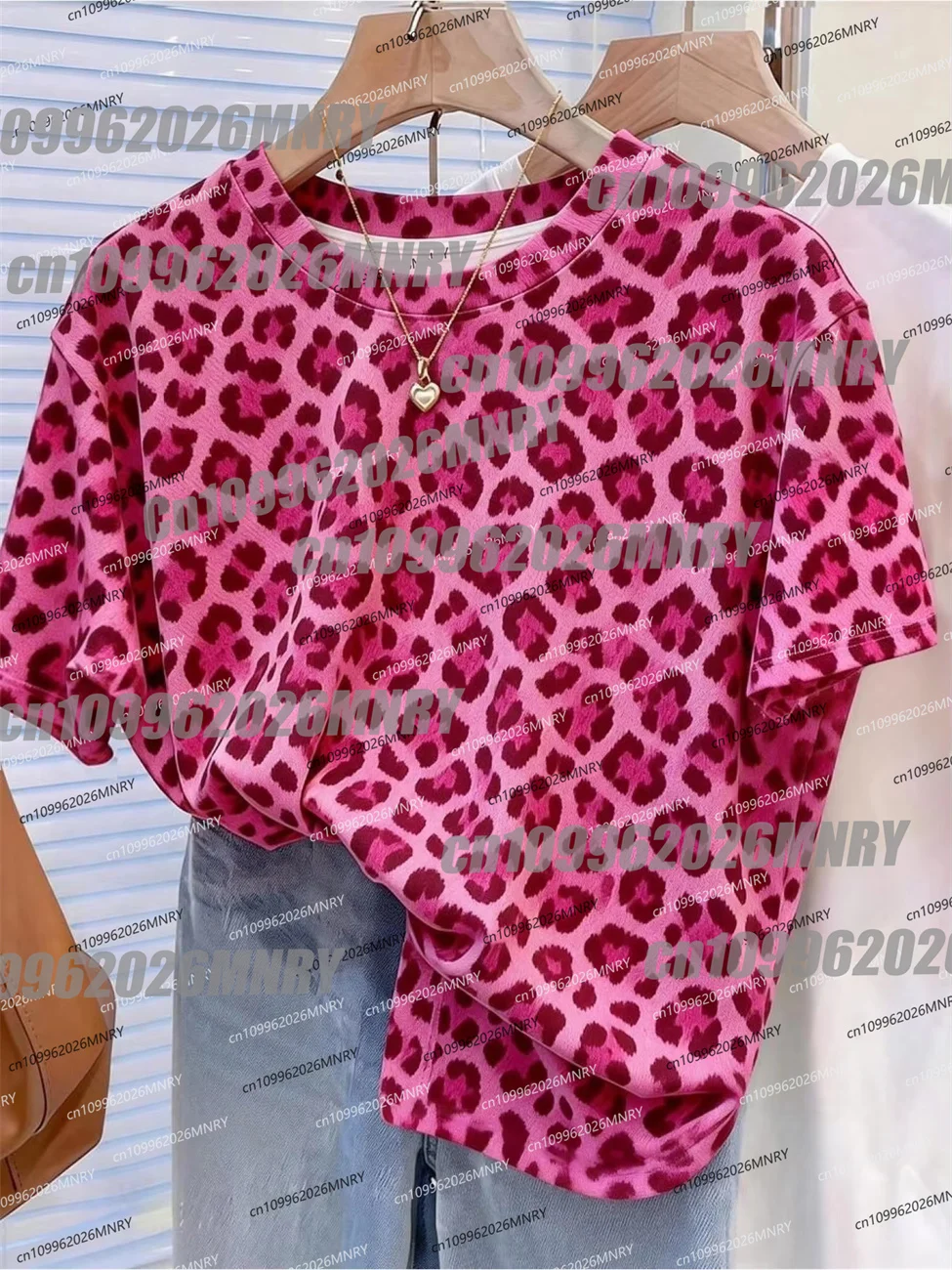 Leopard Print Women T Shirt Casual Kid Short Sleeve O-neck Animal Print Summer Men Oversized tshirt Streetwear Tops