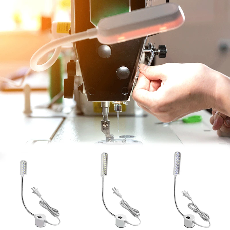 10/20/30 LED ماكينة خياطة صناعية الإضاءة مصباح الملابس آلة الملحقات ضوء العمل 360 ° معقوفة مرنة #1