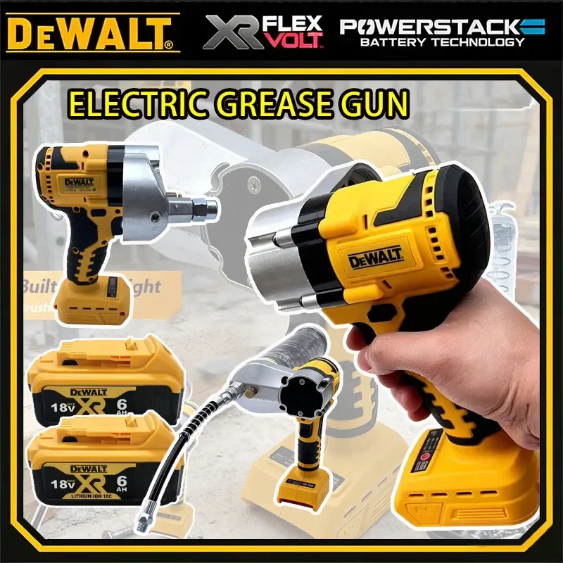 

Электрический бесщеточный смазочный пистолет Dewalt с LED-подсветкой, инжектор для смазки, инструмент для подачи консистентной смазки, совместимый с аккумулятором Dewalt 18В